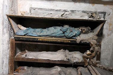 LE CATACOMBE dei cappuccini a Palermo in Sicilia. Fotografie di Giulio Azzarello &copy;2014.