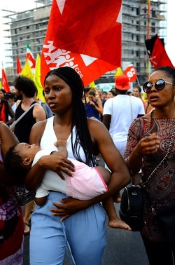 MIGRANTI manifestazione. Fotografie di Giulio Azzarello &copy;2018.