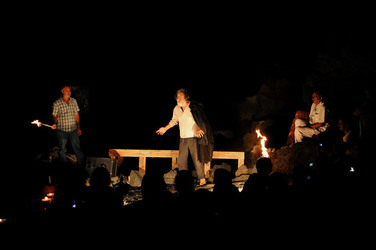 L ULISSE di e con Mimmo Cuticchio. Fotografie di Giulio Azzarello &copy;2014.