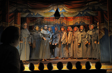 SAN FRANCESCO all Opera dei Pupi di Mimmo Cuticchio. Ogni momento fotografie di Giulio Azzarello &copy;2014.