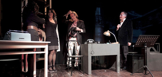 IL CABARET di Moschella Mul&egrave; attori e registi siciliani italiani. Foto di Giulio Azzarello &copy;2014.