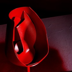 CALICE ROSSO. Fotografia di Giulio Azzarello &copy;2023.