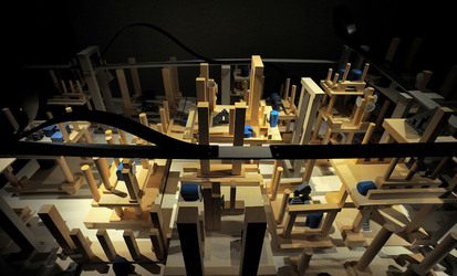 Mobile City installazione di Anne Clemence DeGrollee alla GAM di Palermo. Fotografie di Giulio Azzarello ©2017. Mobile City installazione di Anne Clemence DeGrollee alla GAM di Palermo. Fotografie di Giulio Azzarello ©2017.