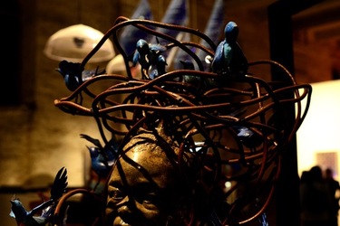 VENEZIA installazione nigeriana inizio Arsenale. Biennale Arch. Cont.. Fotografie di Giulio Azzarello &copy;2022.