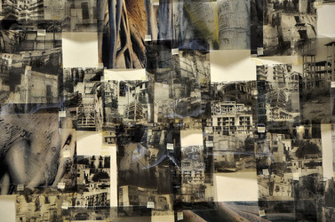 ANNE CLEMENCE de GROLEE e una sua installazione. Fotografie di Giulio Azzarello &copy;2014.