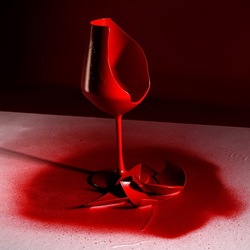 CALICE ROSSO. Fotografia di Giulio Azzarello &copy;2023.