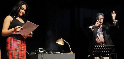 IL CABARET di Moschella Mul&egrave; attori e registi siciliani italiani. Foto di Giulio Azzarello &copy;2014.