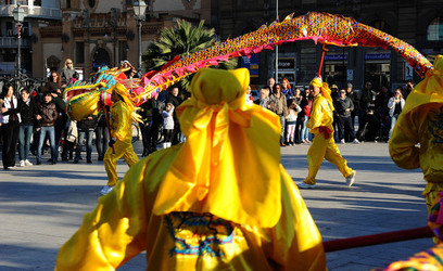 CAPODANNO CINESE panoramiche e particolari. Fotografie di Giulio Azzarello &copy;2014.