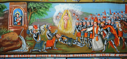 OPERA DEI PUPI dei maestri Mimmo e Nino Cuticchio. Fotografie di Giulio Azzarello &copy;2014.