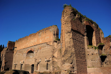 LE TERME DI CARACALLA a Roma visioni panoramiche o particolari. Fotografie di Giulio Azzarello &copy;2014.