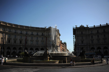 BASILICA di Santa Maria degli Angeli e dei Martiri a Roma. Fotografie di Giulio Azzarello &copy;2014.