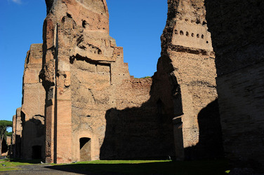 LE TERME DI CARACALLA a Roma visioni panoramiche o particolari. Fotografie di Giulio Azzarello &copy;2014.