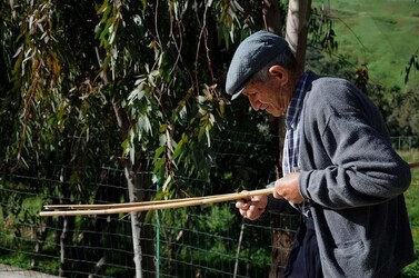 CESTO tipico tradizionale siciliano impagliato. Fotografie di Giulio Azzarello &copy;2014.