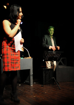 IL CABARET di Moschella Mul&egrave; attori e registi siciliani italiani. Foto di Giulio Azzarello &copy;2014.