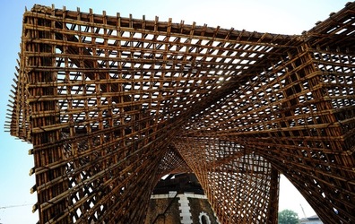 STRUTTURA di LEGNO BIENNALE di ARCHITETTURA di VENEZIA. Foto di G.Azzarello ©2018. STRUTTURA di LEGNO BIENNALE di ARCHITETTURA di VENEZIA. Foto di G.Azzarello ©2018.