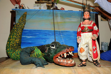 OPERA DEI PUPI dei maestri Mimmo e Nino Cuticchio. Fotografie di Giulio Azzarello &copy;2014.