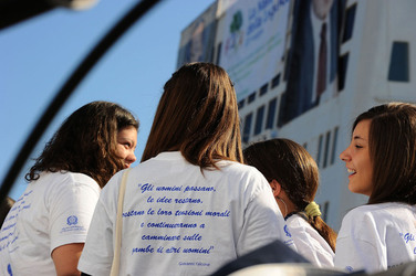 GIORNATE FALCONE E BORSELLINO a Palermo ogni anno. Fotografia di Giulio Azzarello &copy;2014.