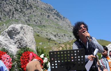 PORTELLA della Ginestra in Sicilia. Fotografie di Giulio Azzarello &copy;2014.