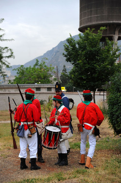 LA BATTAGLIA DI PONTE AMMIRAGLIO a Palermo lo sbarco dei mille . Fotografie di Giulio Azzarello &copy;2014.