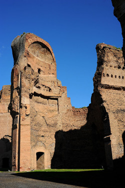 LE TERME DI CARACALLA a Roma visioni panoramiche o particolari. Fotografie di Giulio Azzarello &copy;2014.