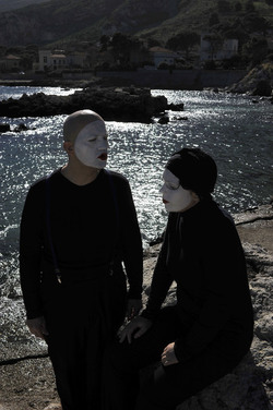 DARIO FERRARI E NINA LOMBARDINO attori italiani. Fotografie di Giulio Azzarello &copy;2014.