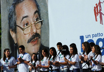 GIORNATE FALCONE E BORSELLINO a Palermo ogni anno. Fotografia di Giulio Azzarello &copy;2014.
