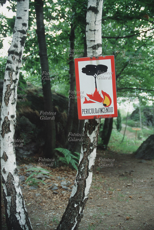 ECOLOGIA cartello di avviso \