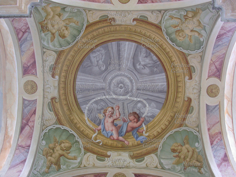 ANGELI Due angioletti portano un cartiglio con una frase di Sant\