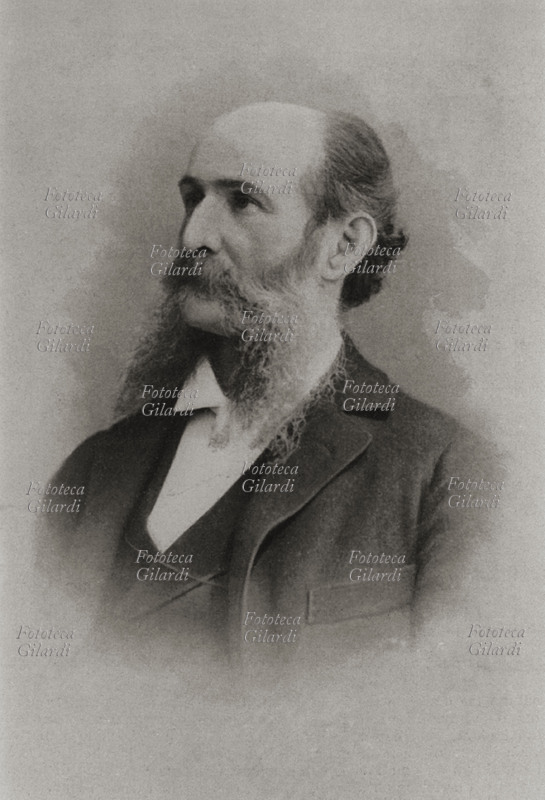 Giuseppe MARCORA (1841-1927) president of the Chamber of Deputies, photographic portrait. Italy 1904