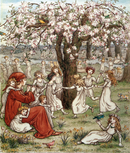 THE PIFFERAIO OF HAMELIN MAKES TO DANCE THE CHILDREN