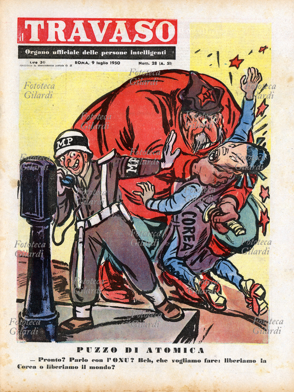 CARICATURA "Puzzo di Atomica. Pronto? parlo con l\