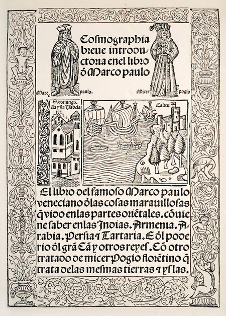 FRONTESPIZIO IL MILIONE DI MARCO POLO FRONTESPIZIO IL MILIONE DI MARCO POLO
