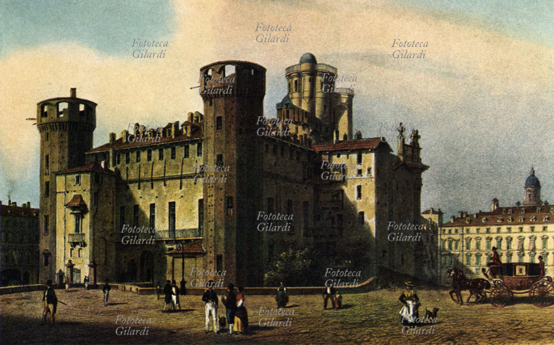 TORINO Veduta di Palazzo Madama, il retro dell\