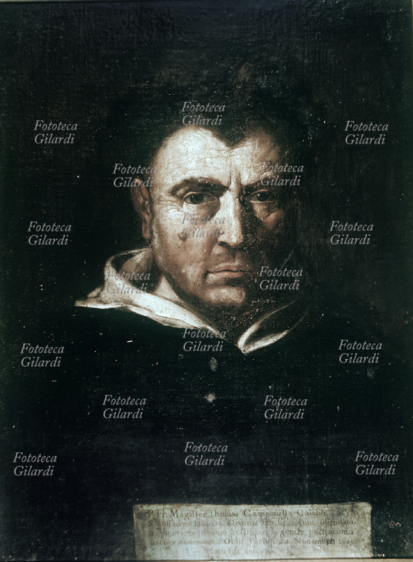 Tommaso CAMPANELLA (5 September 1568 - 21 May 1639), philosopher, theologian, poet and Dominican Dominican friar. Portrait of Francesco Cozza (1605 - 13 January 1682); painting, Italy, 17th century