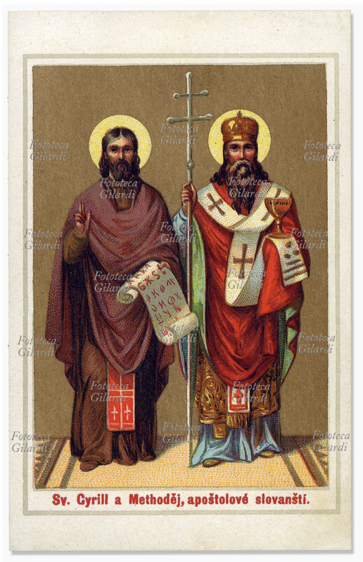 SANTI CIRILLO e METODIO Costantino, meglio noto con il nome monastico di Cirillo (815-?) fu evangelizzatore di Pannonia e Moravia nel IX secolo ed inventore dell\
