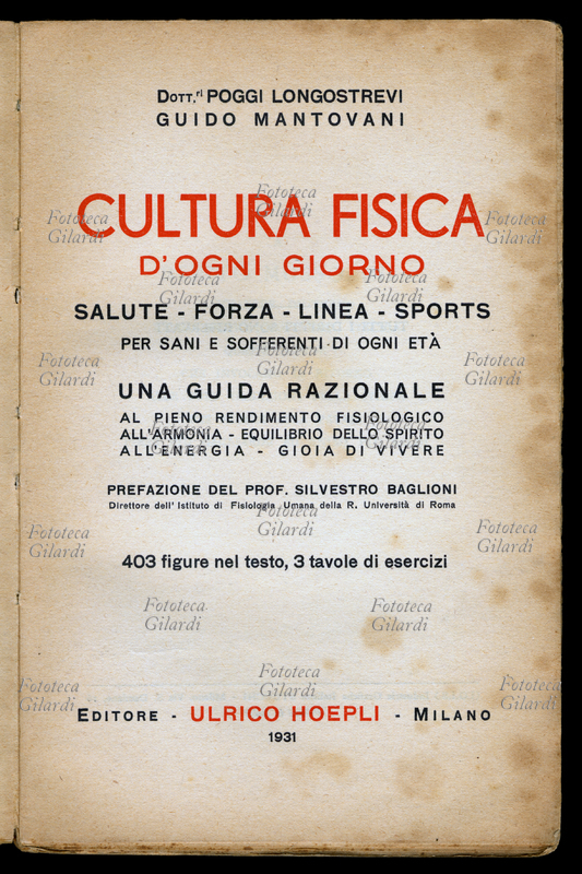 SPORT Frontespizio libro \