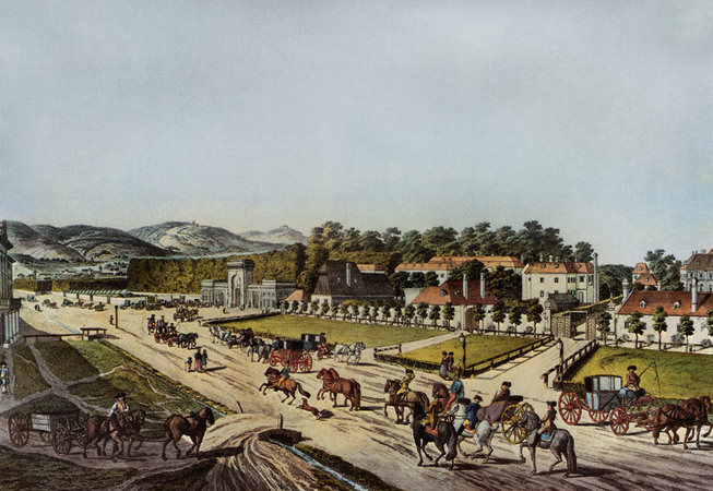 VEDUTA DEL AUGARTEN DI VIENNA