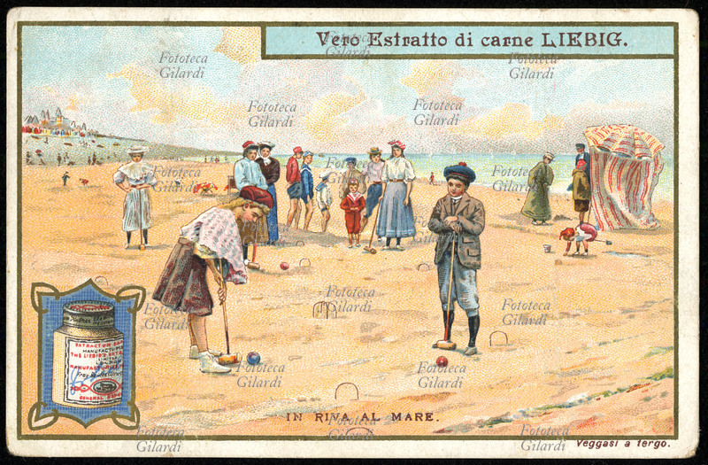 VACANZE Figurina Liebig della serie \
