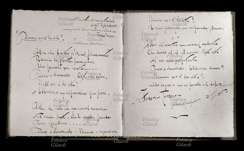 CORRISPONDENZA Album rilegato con lettere da soldati della Prima Guerra Mondiale. La lettera in questa pagina inizia con dedica: \