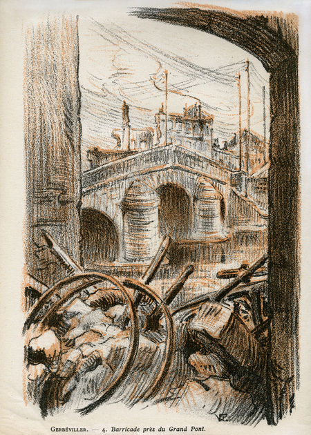 BARRICATA DEL PONTE GRANDE A GERBEVILLER BARRICATA DEL PONTE GRANDE A GERBEVILLER