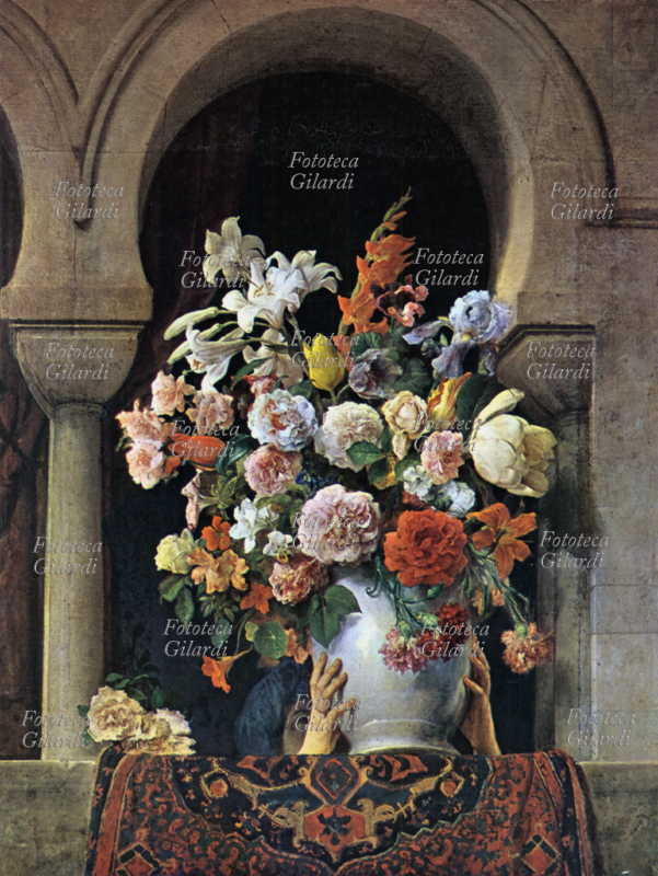 Francesco HAYEZ (17911882) Vaso di fiori deposto alla finestra dell\