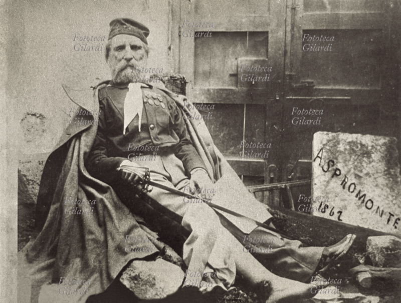 Giuseppe GARIBALDI (1807-1882) attore/modello in posa per un\