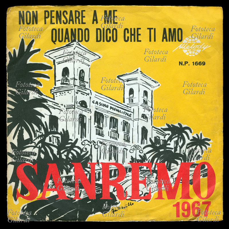 STORIA DELLA CANZONE copertina del disco 45 giri \