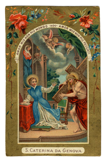 SANTA CATERINA DA GENOVA IMMAGINE DEVOZIONALE SANTA CATERINA DA GENOVA IMMAGINE DEVOZIONALE