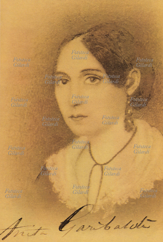 Anita GARIBALDI (30 agosto 1821 – 4 agosto 1849), rivoluzionaria brasiliana, prima moglie di Garibaldi; abbandonò il primo marito Duarte de Aguiar per seguire l\