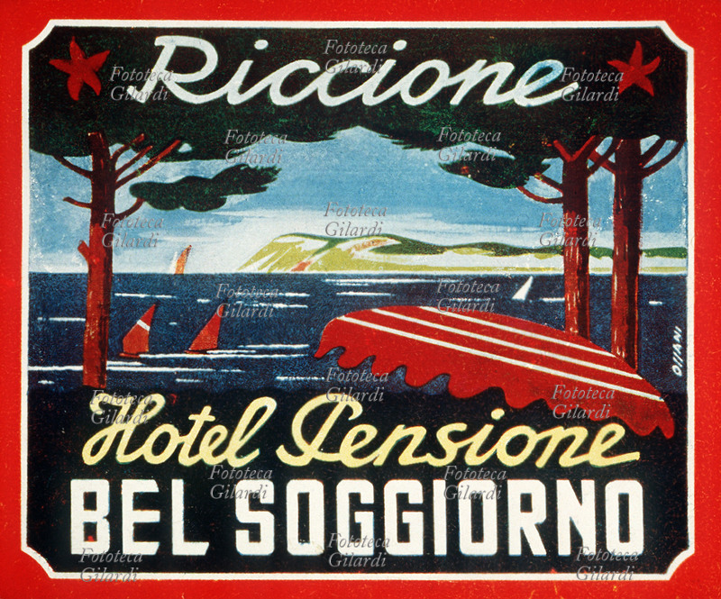 TURISMO Cartoncino pubblicitario dell\