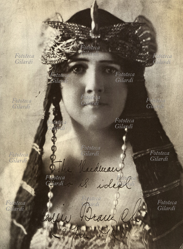 Karin BRANZELL (1891-1974) cantante contralto, interpreta la principessa egiziana Amneris nell\