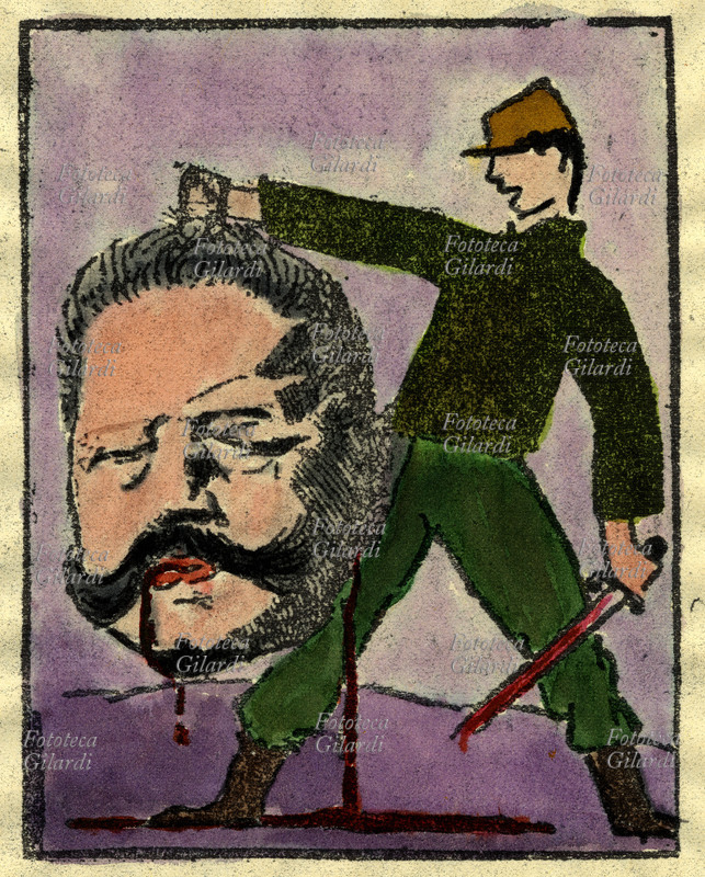 GERMANIA Paul Ludwig von Beneckendorff Hindenburg (2 ottobre 1847 – 2 agosto 1934) generale e uomo di stato tedesco, bersaglio della satira francese: ecco la sorte auspicata dal \