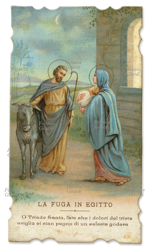FUGA IN EGITTO La Sacra Famiglia in fuga verso l\