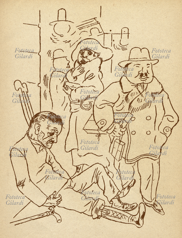George GROSZ (Georg Ehrenfried Groß, 26 luglio 1893 – 6 luglio 1959), pittore, disegnatore e caricaturista tedesco: \